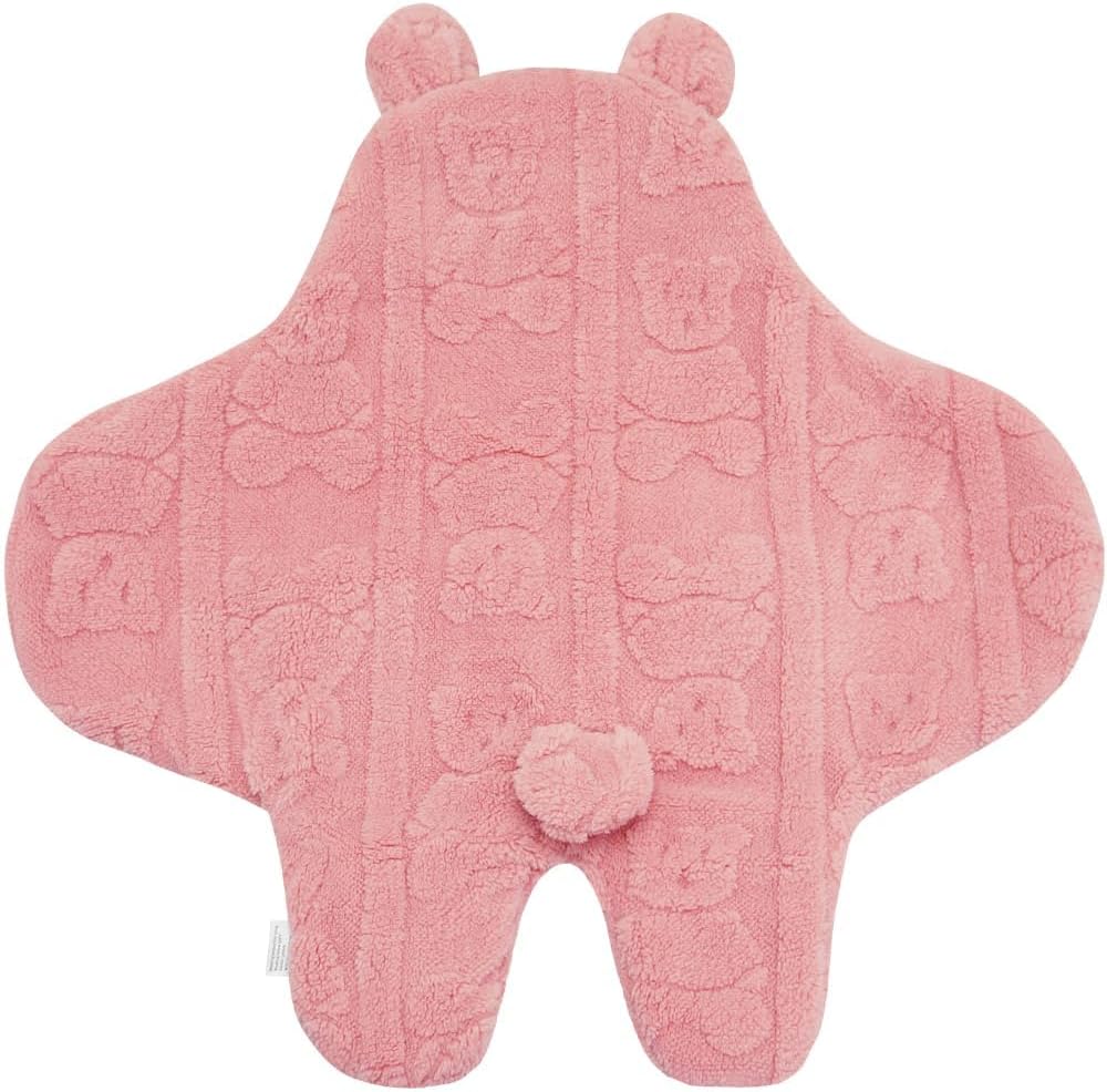 BlueSnail Swaddling Blanket for Newborns Pink Bear