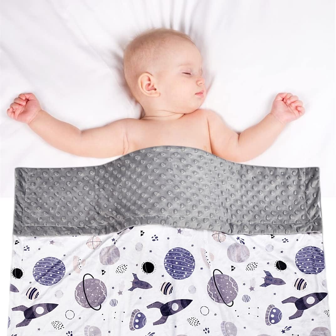 Stubdl Boyyoung Baby Blanket with Double Layer Dotted Backing