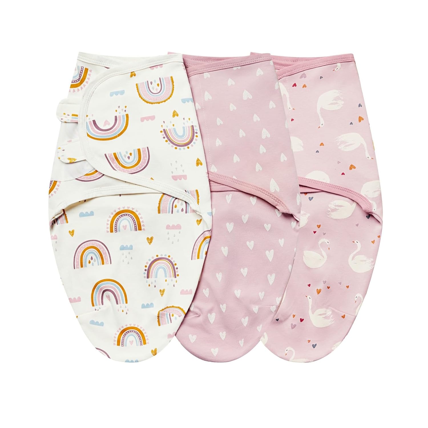 INSULAR Soft Cotton Swaddling Blankets 3 Pack