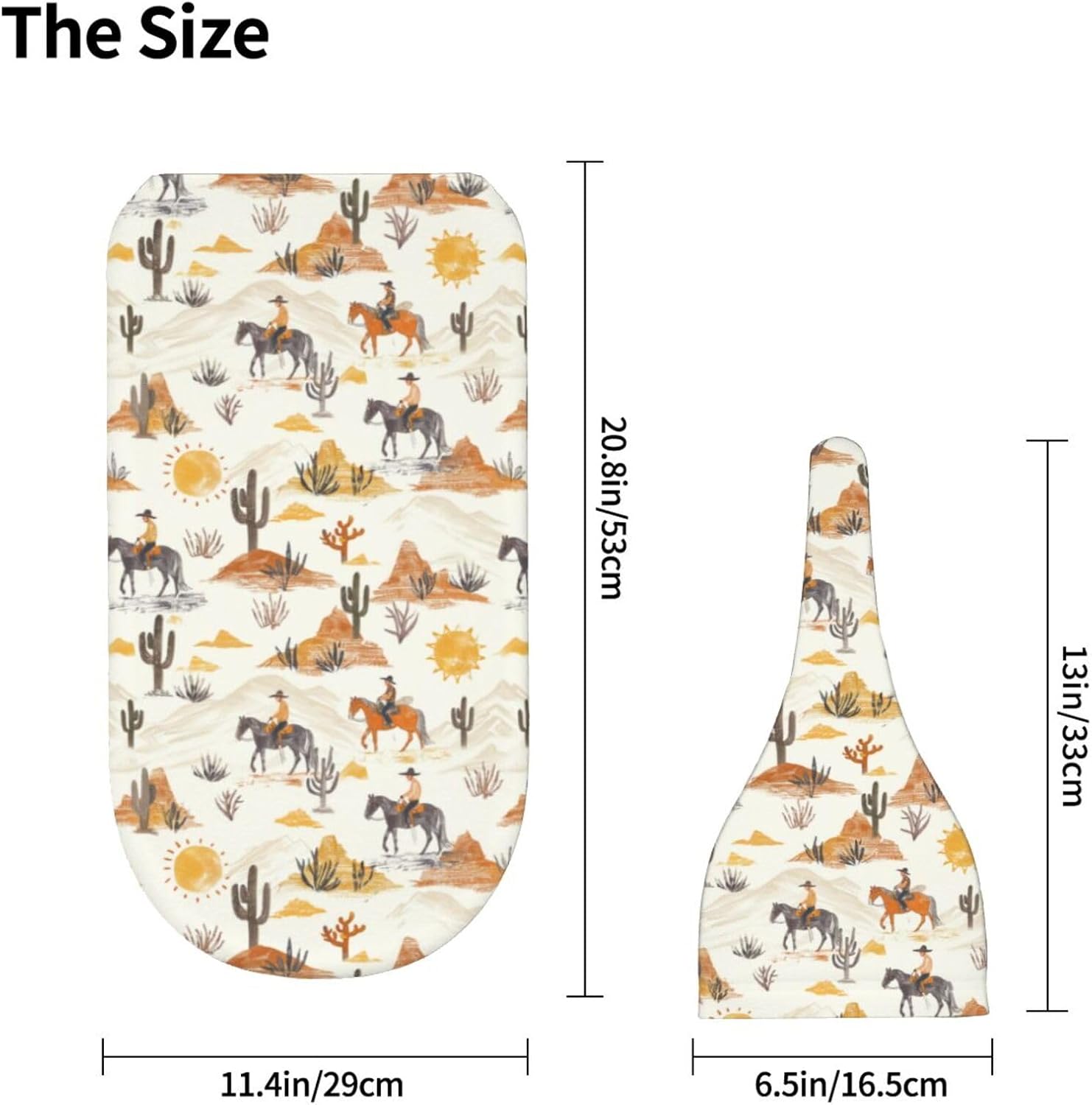 Soft Western Cowboys Horses Swaddle Blanket Set