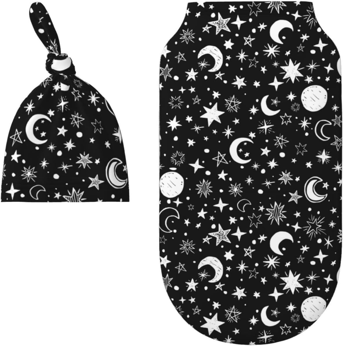 Soft Moon Star Swaddle Blanket for Newborn Babies