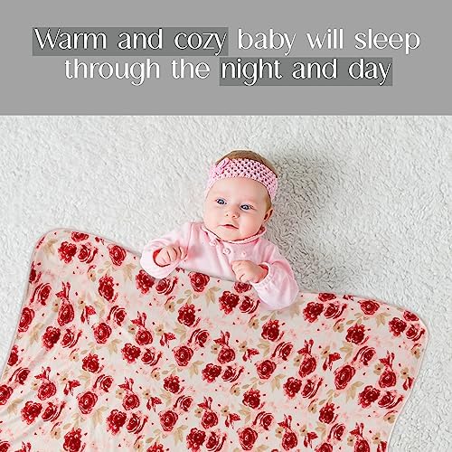 Baby Gear Soft Flower Print Blanket for Girl