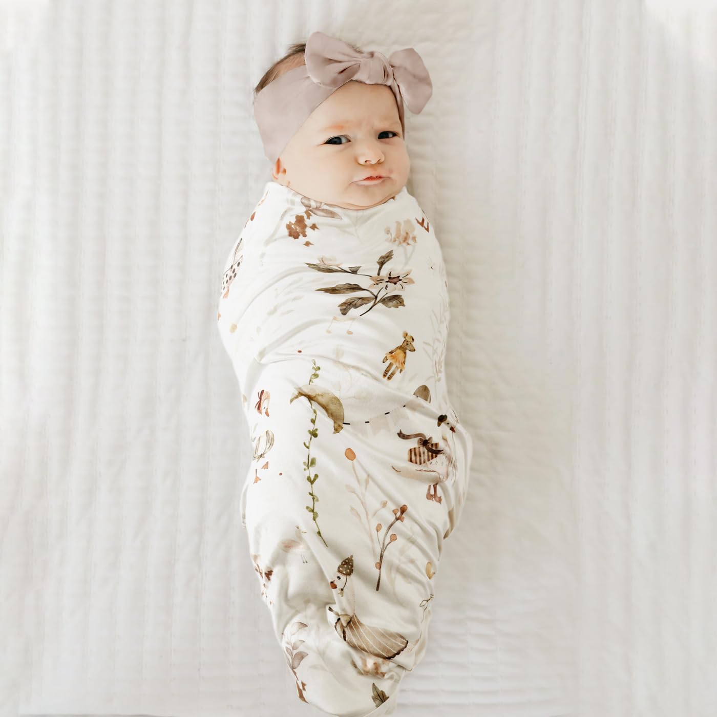 GRSSDER Super Soft Baby Swaddle Blanket with Cute Duck Print