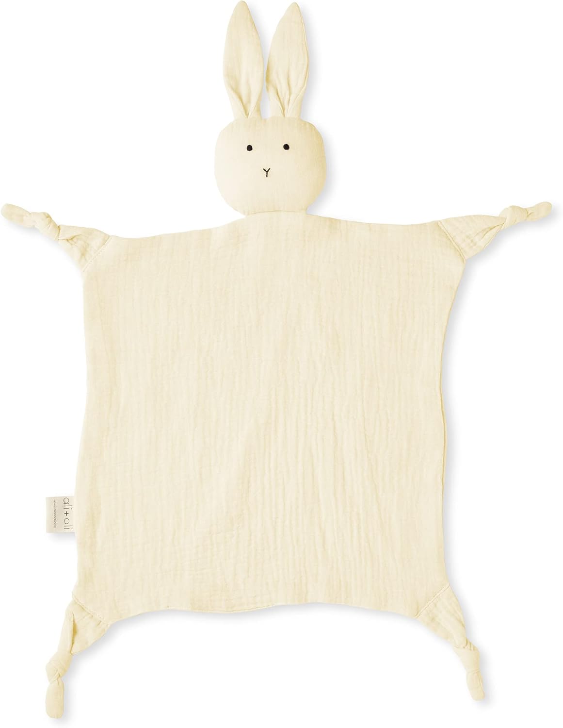 AliOli Cuddle Bunny Security Blanket - Soft Cotton