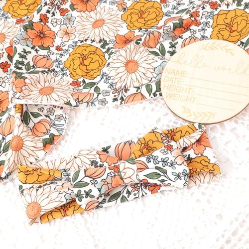 DRESHOW BQUBO Floral Swaddling Blanket Set for Newborns