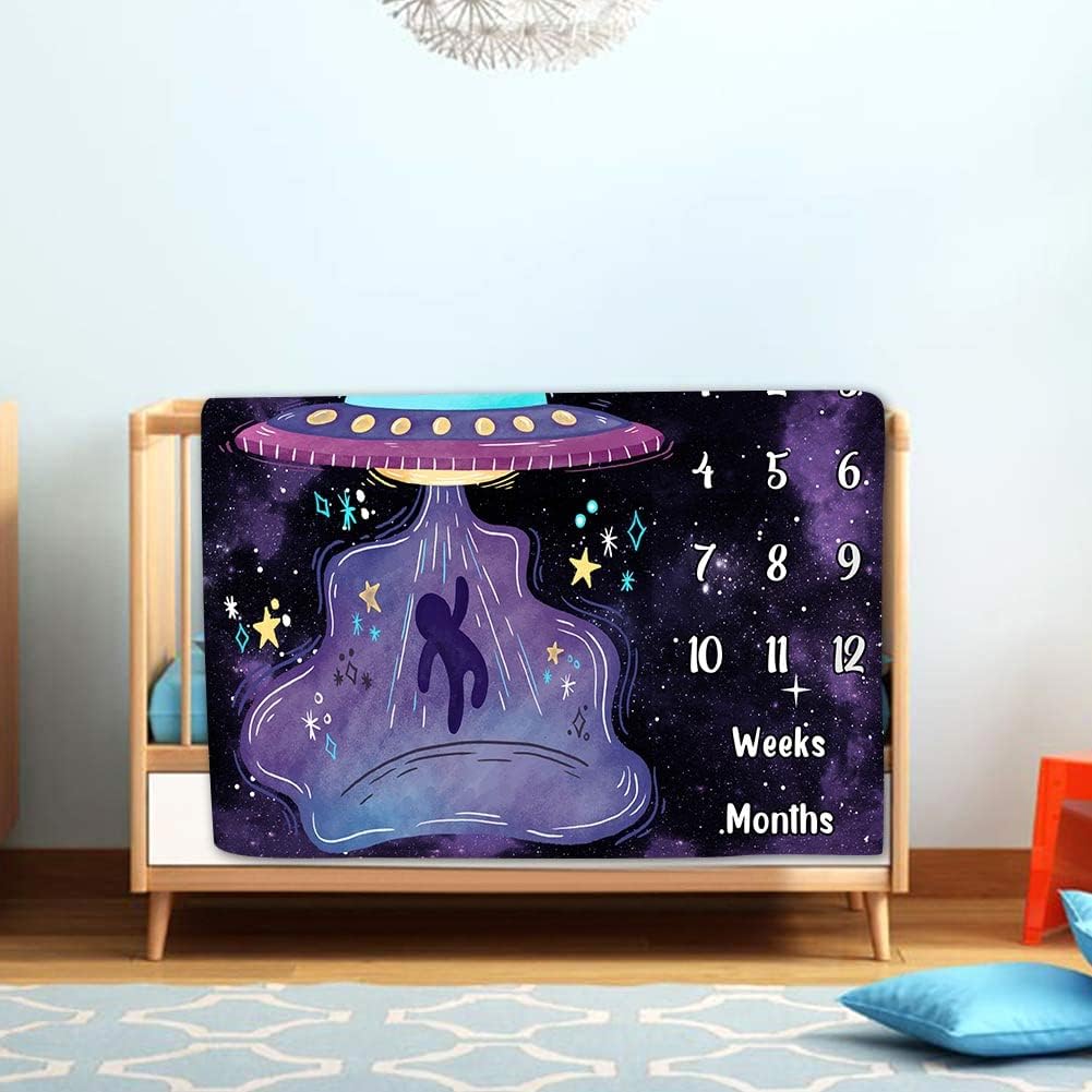 LYLYCTY Space Baby Growth Milestone Blanket 1