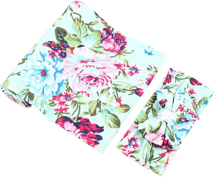 Galabloomer Flower Print Swaddling Blanket Set 1