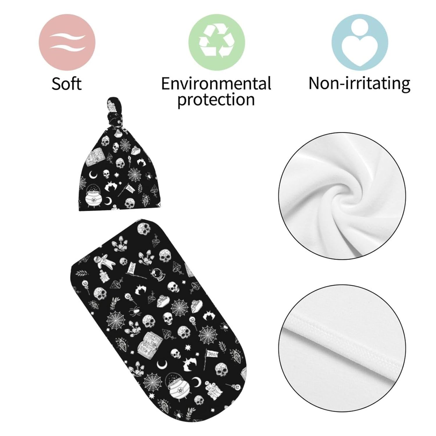 Gothic Swaddle Blanket for Baby Newborn