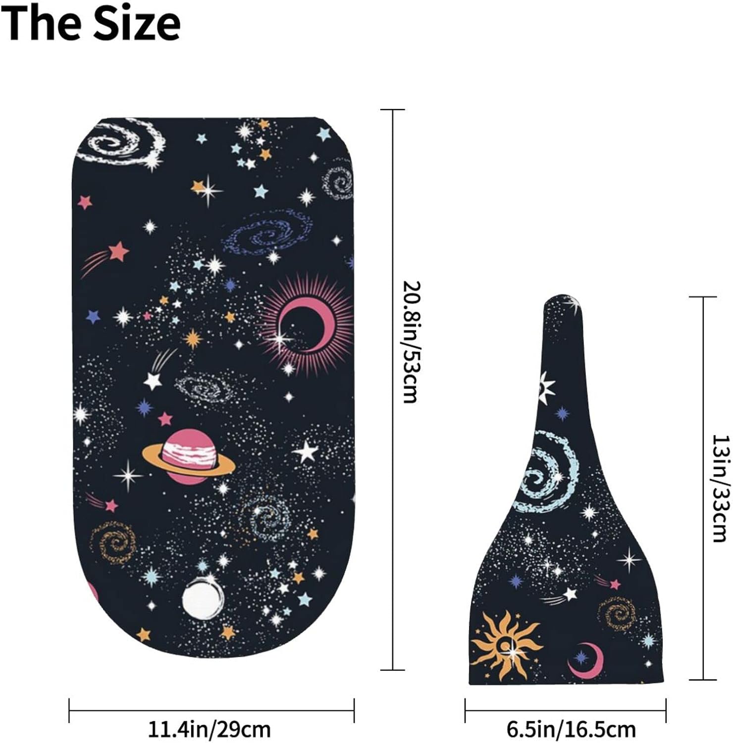 Osvbs Space Galaxy Swaddle Blanket with Beanie Set