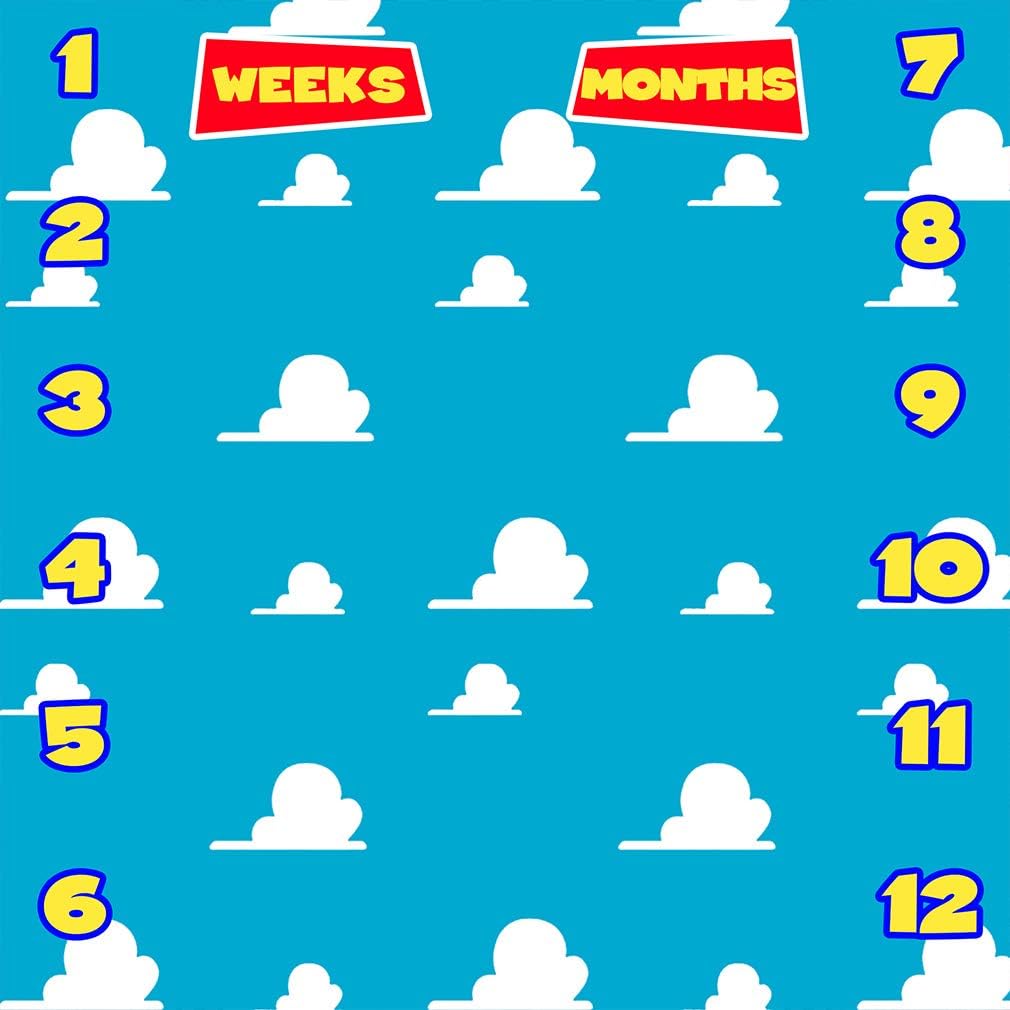 F-FUN SOUL 40x40in Baby Growth Tracker Blanket