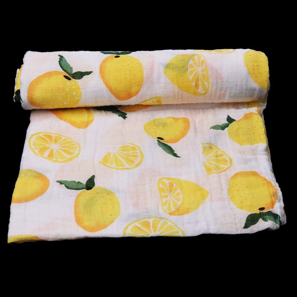KODORIA Muslin Swaddle Square Blanket - Lemon