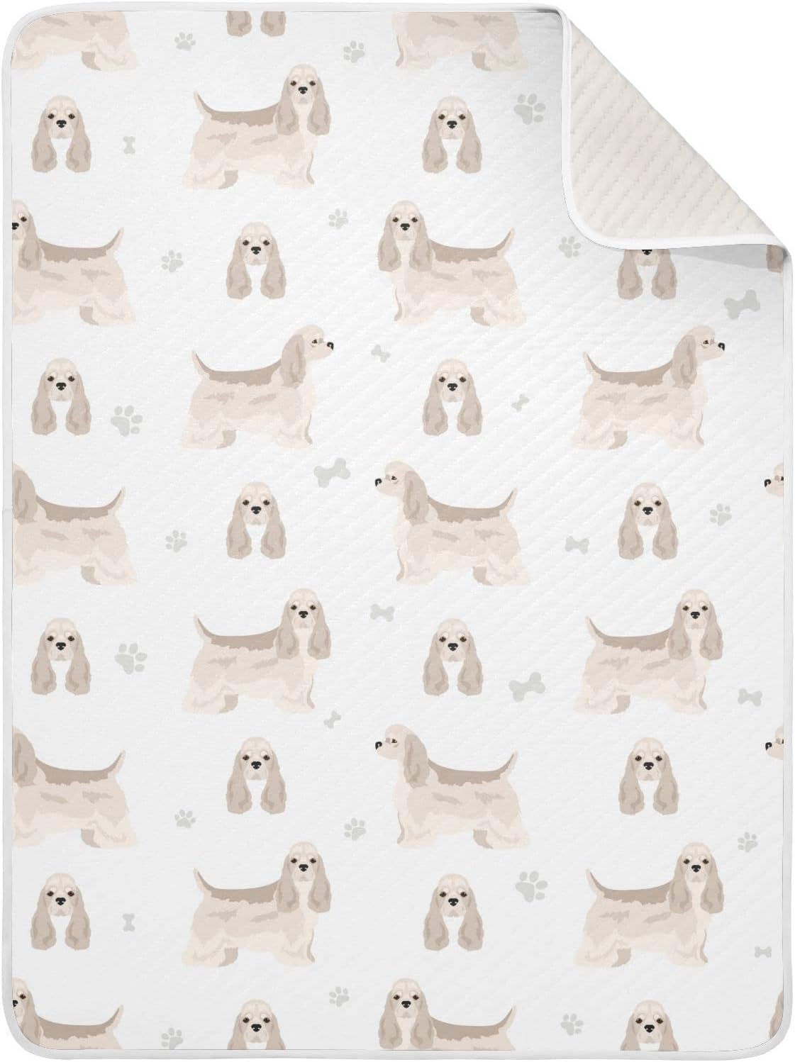 American Cocker Spaniel Swaddle Blanket for Infants 30x40 Inches