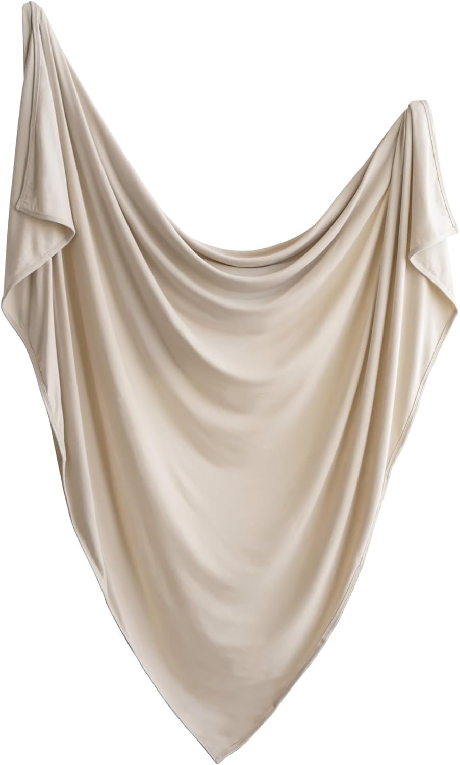 Mushie Stretchy Swaddle Blanket - 47x47 Fog