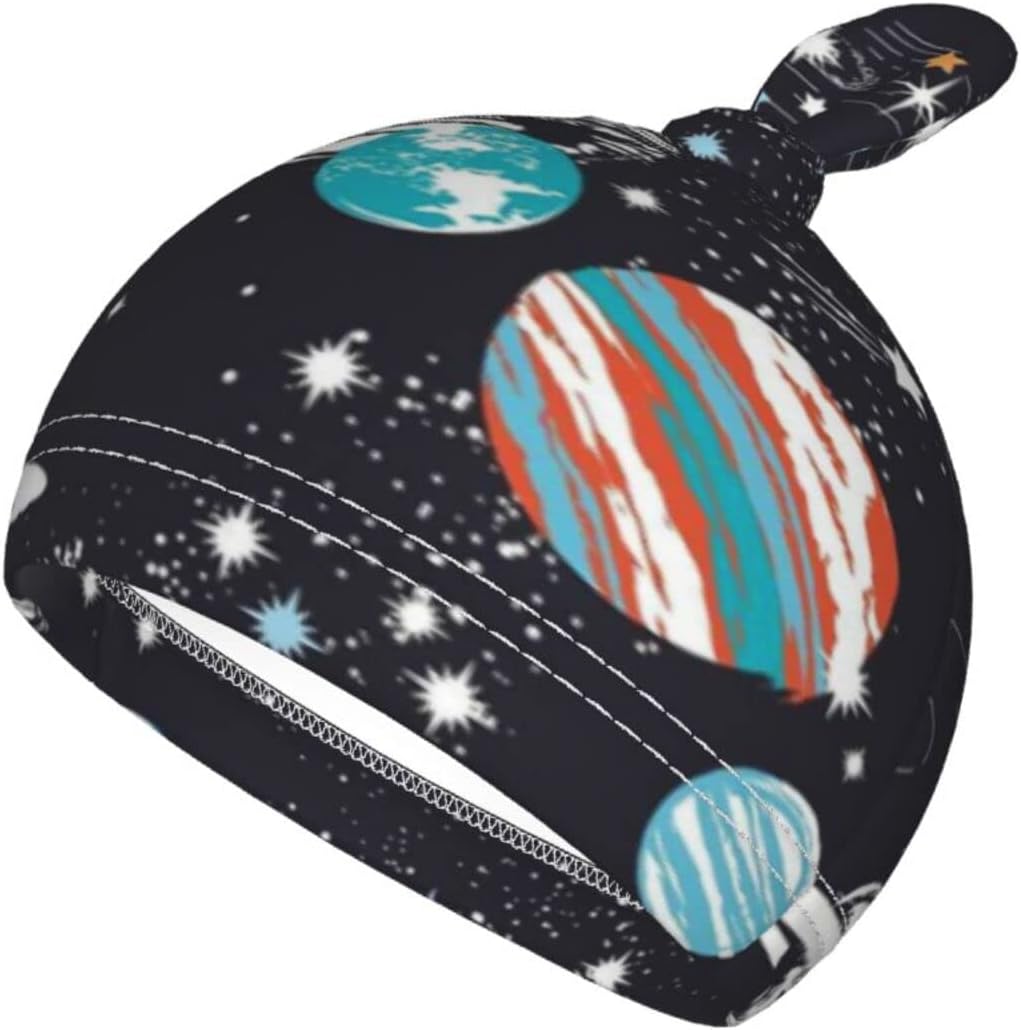 Osvbs Galaxy Swaddle with Beanie Set for Newborn