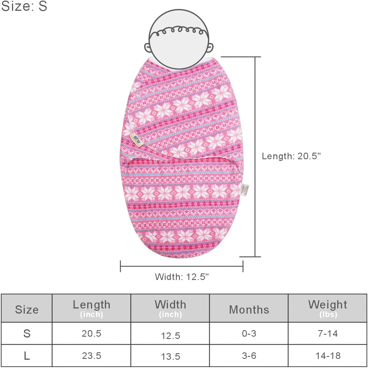 BlueSnail Swaddle Blanket Soft Comfortable for Newborns