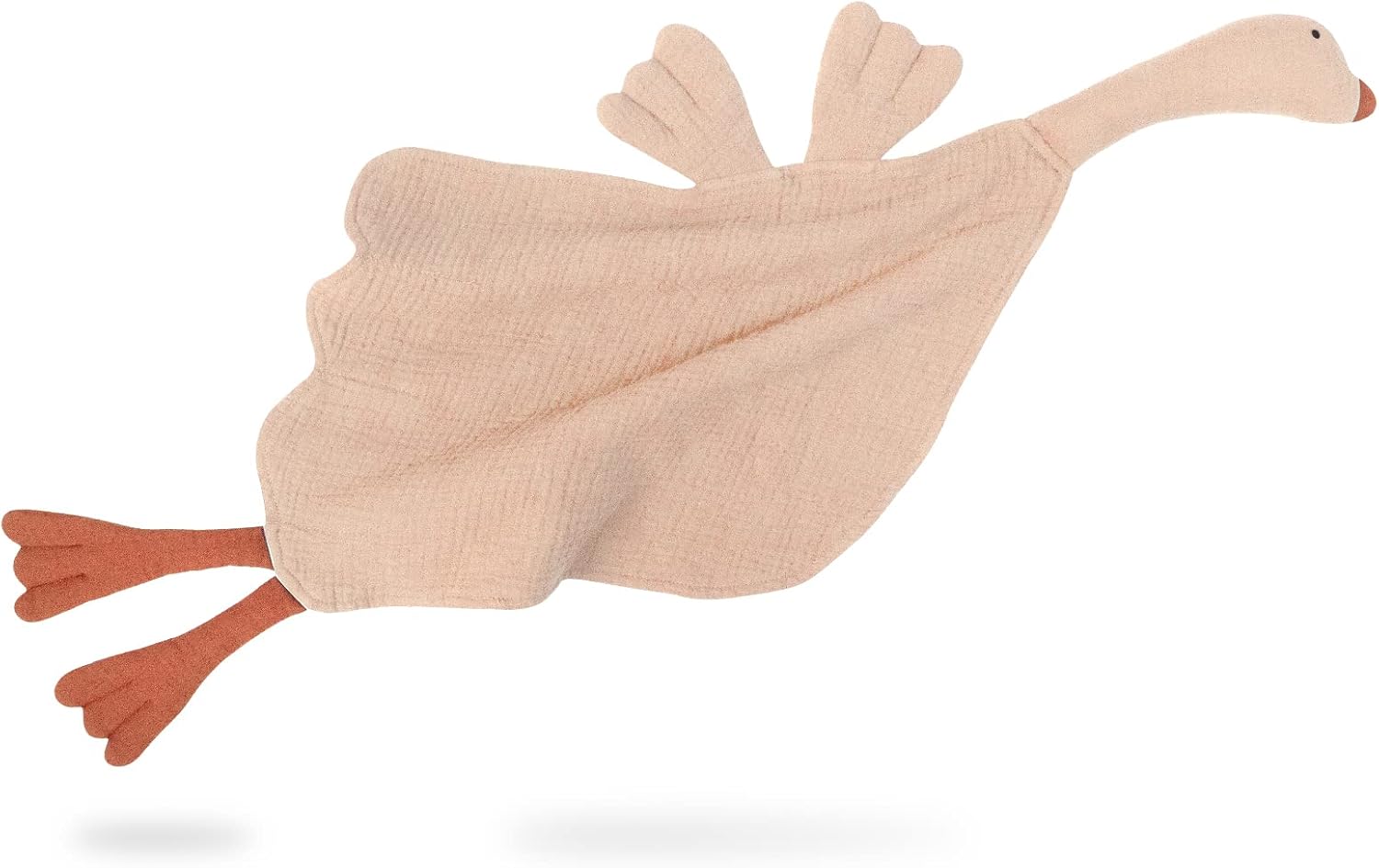 Lulu Moon Goose Security Blanket - Soft Muslin Lovey for Baby