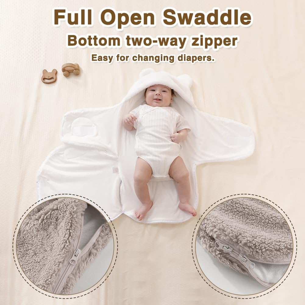 Baby Winter Fleece Swaddle Blanket 0-3 Months Unisex
