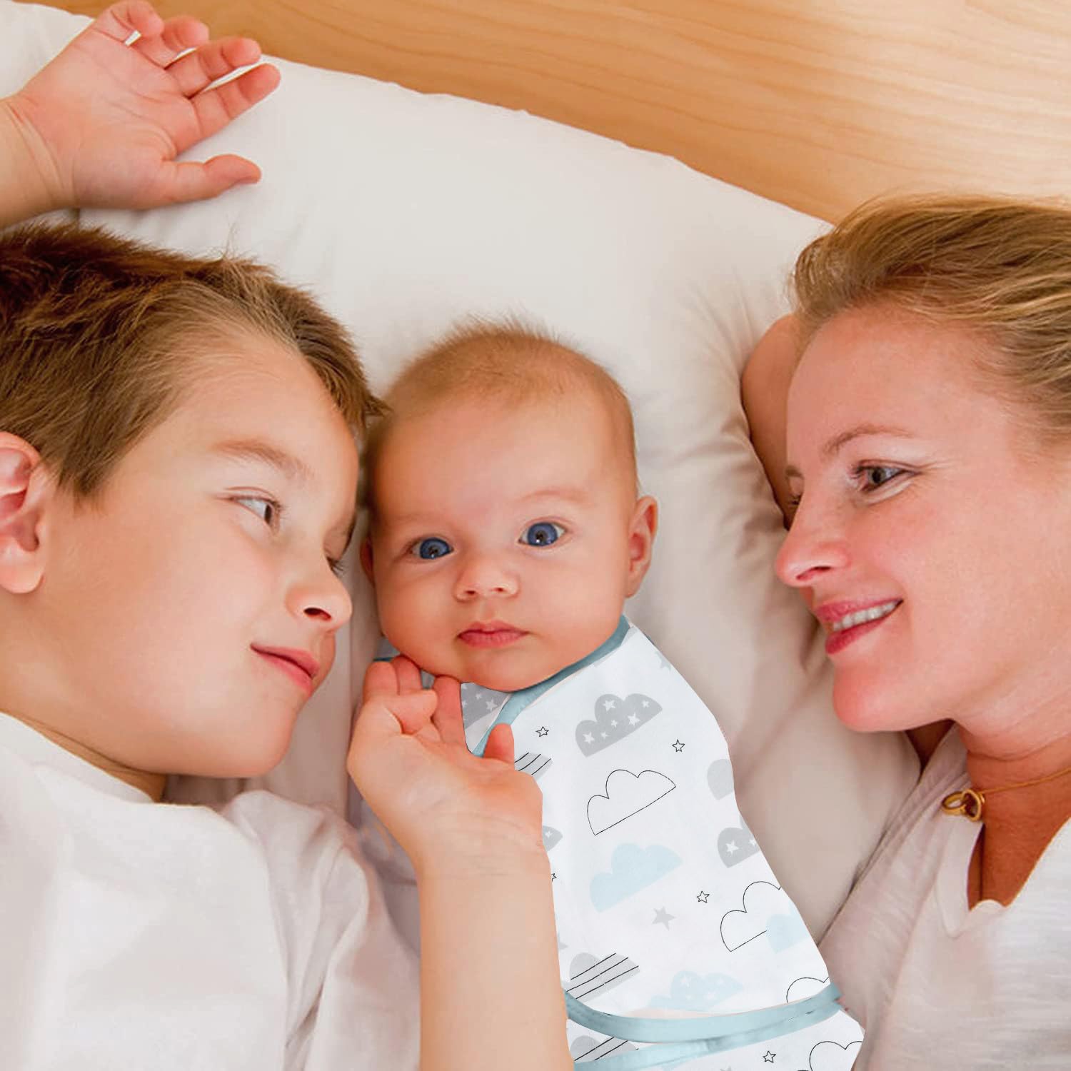 INSULAR Baby Sleep Sack 3 Pack Soft Cotton Swaddle Blankets