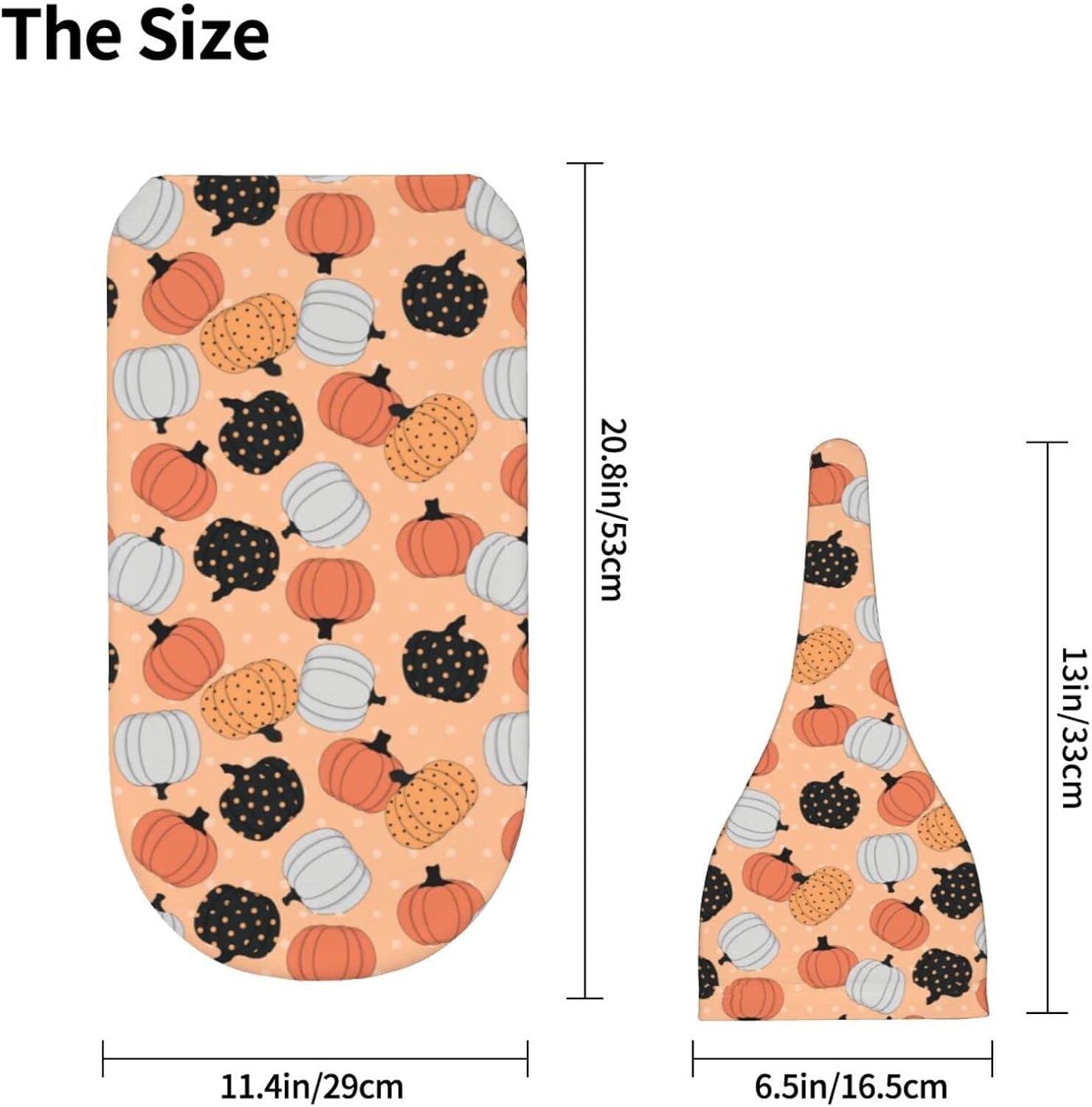 Halloween Pumpkin Swaddle Blanket with Beanie Hat for Newborns