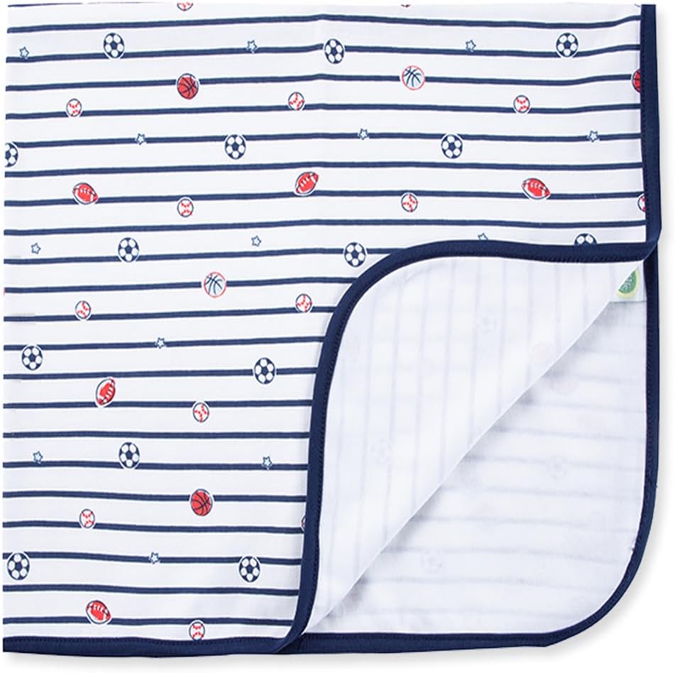 Little Me Baby Swaddling Blanket for Boys 30x27 Inches