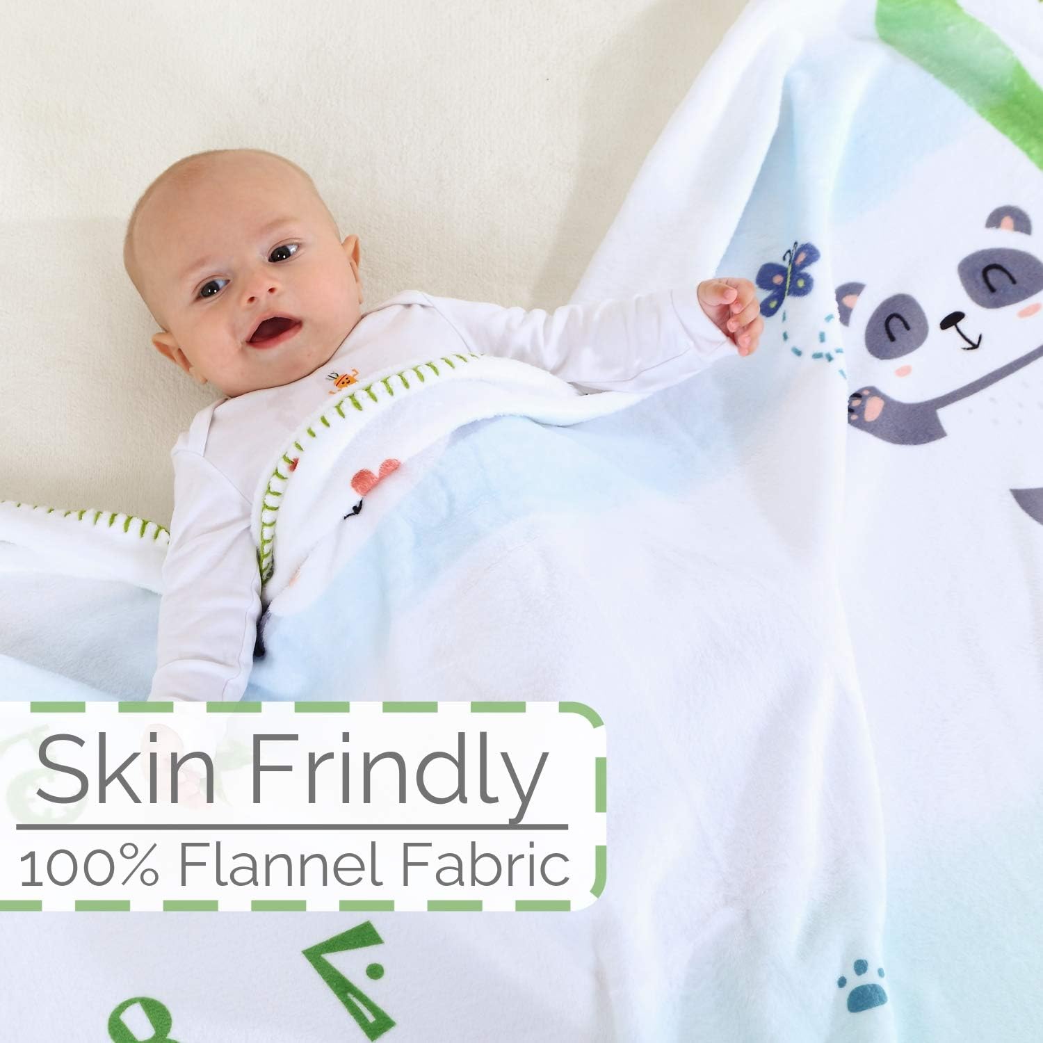 InnoBeta Baby Monthly Milestone Blanket Panda Design