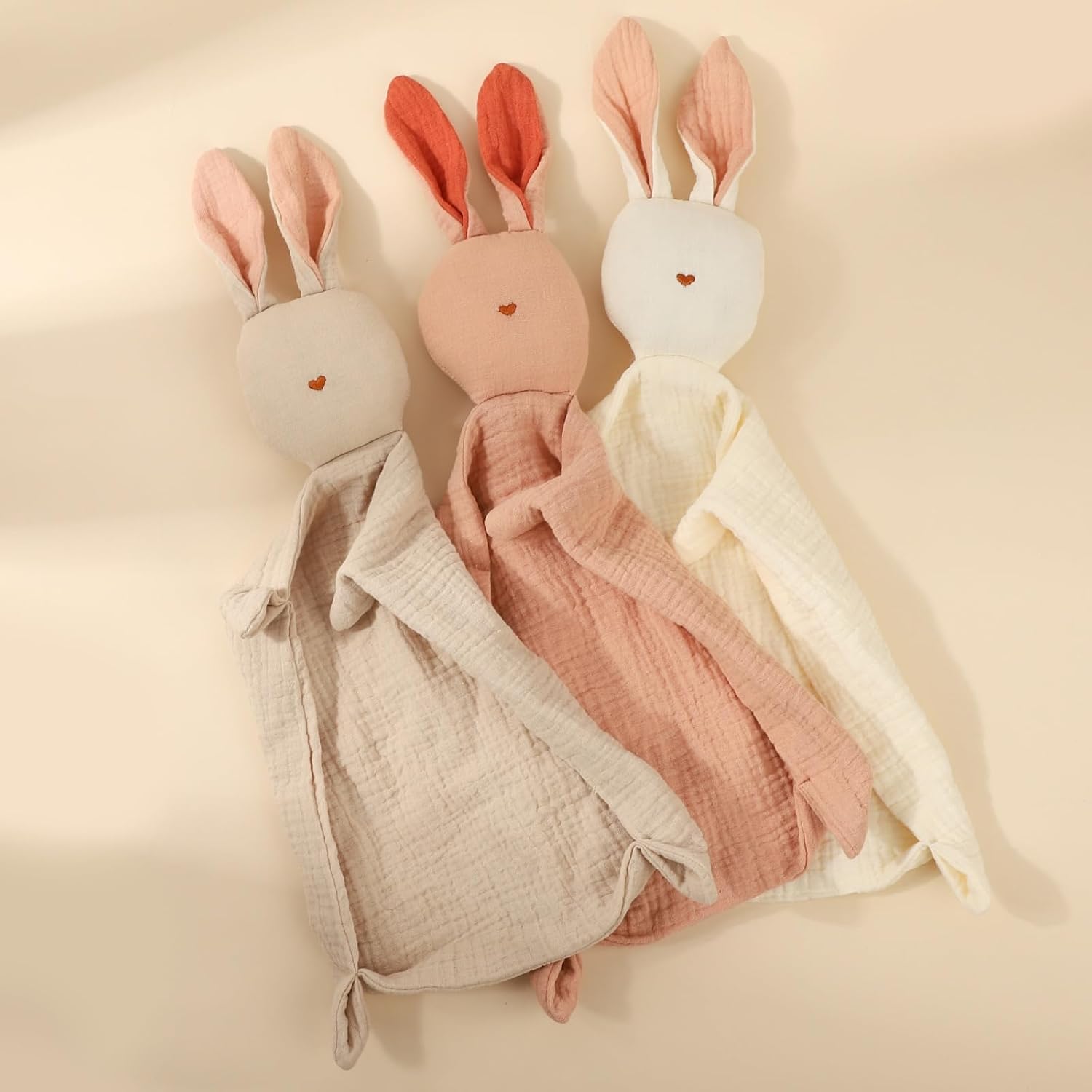 Insular Bunny Lovey Blanket for Baby Pink