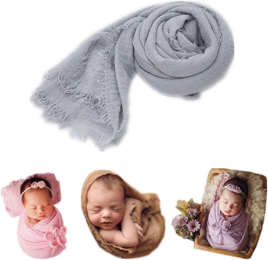 Coberllus Newborn Baby Photography Swaddle Wrap Blanket for Boys and Girls