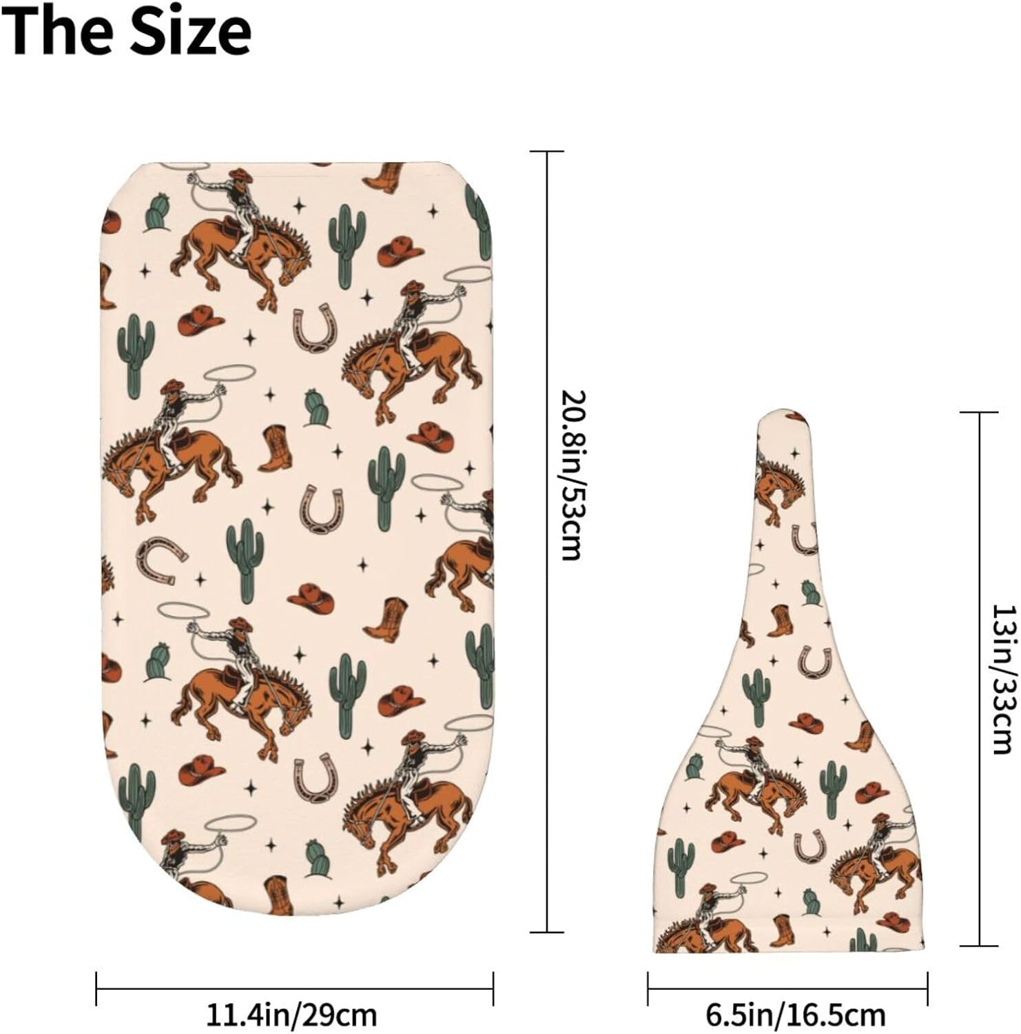 Sozzjile Western Baby Swaddle Blanket with Beanie Set