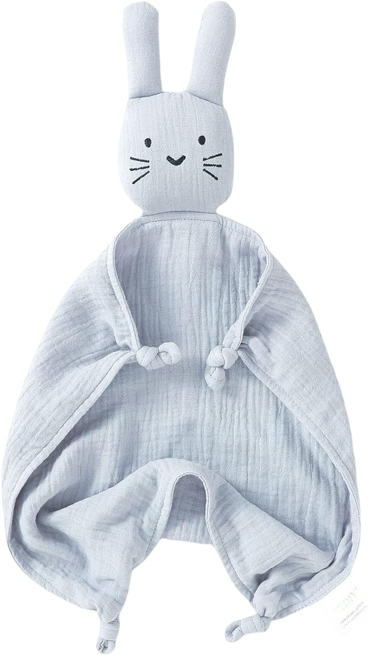 Okdiy Organic Cotton Bunny Lovey for Newborn Baby