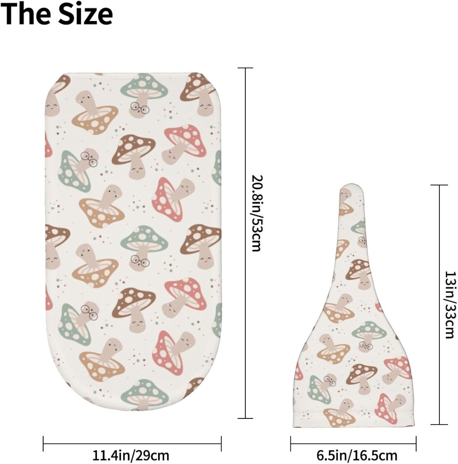 Muishi Happy Mushroom Swaddle Blanket Hat Set