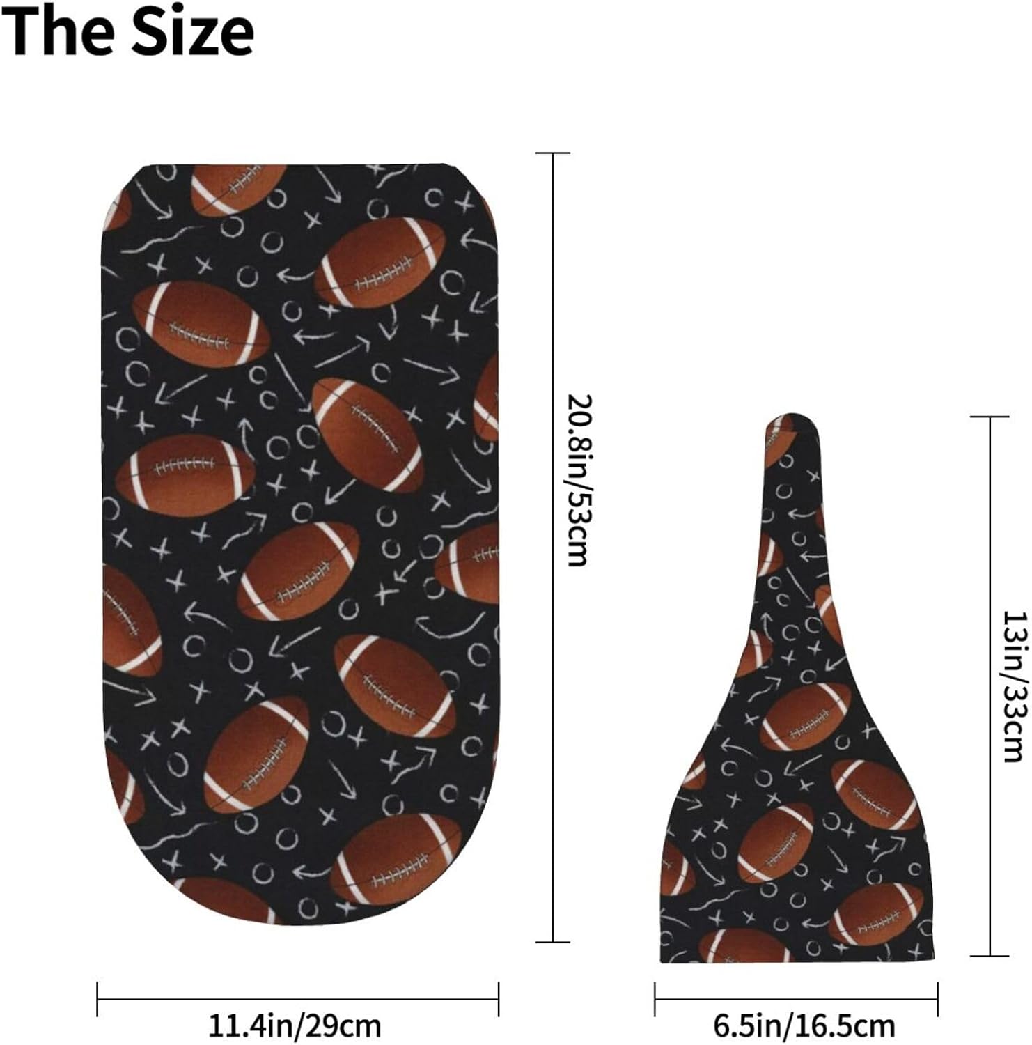 Football Baby Swaddle Blanket Beanie Set for Newborns