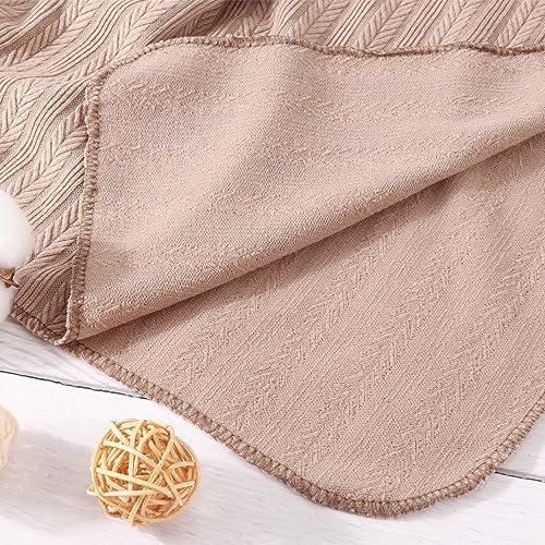 DRESHOW BQUBO Baby Blanket with Bow Hat and Headband