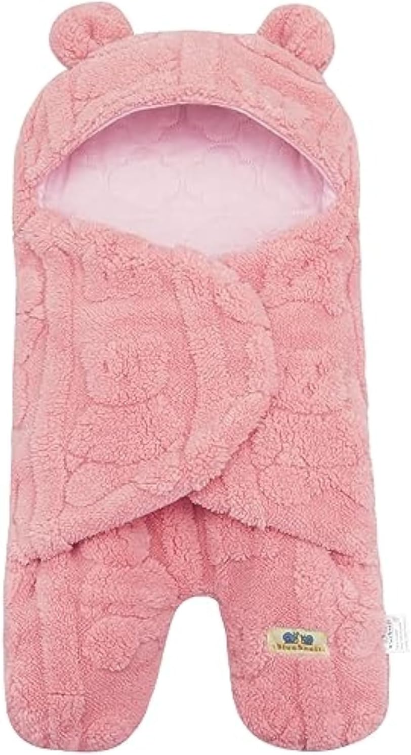 BlueSnail Swaddling Blanket for Newborns Pink Bear