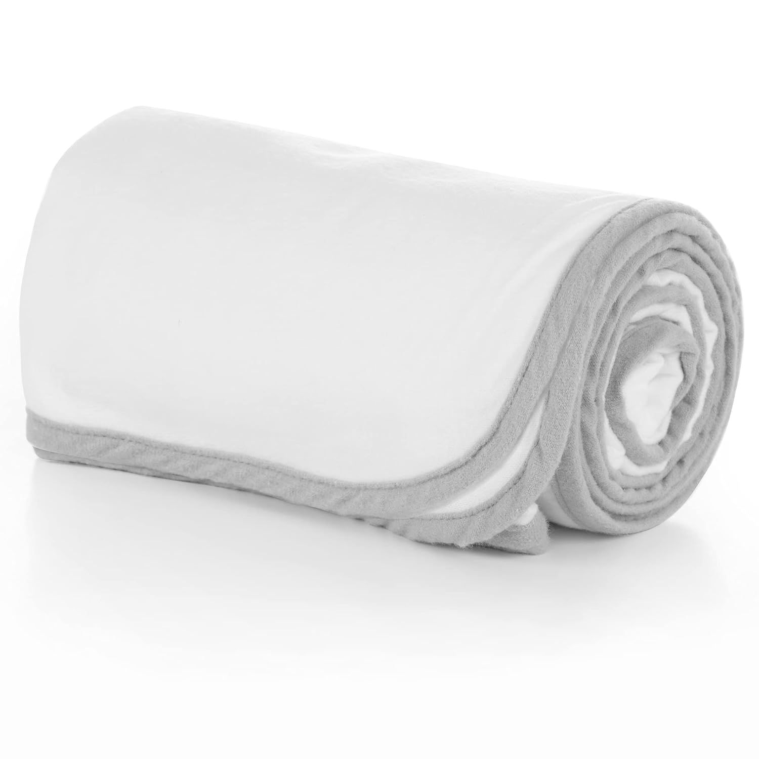 Moms On Call French Grey Cotton Swaddle Blanket for Newborns