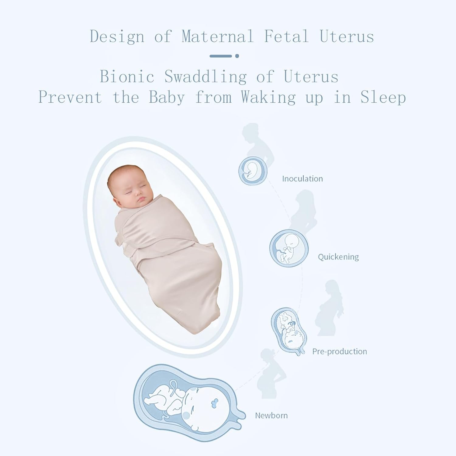 INSULAR Baby Sleep Sack 3 Pack Soft Cotton Swaddle Blankets