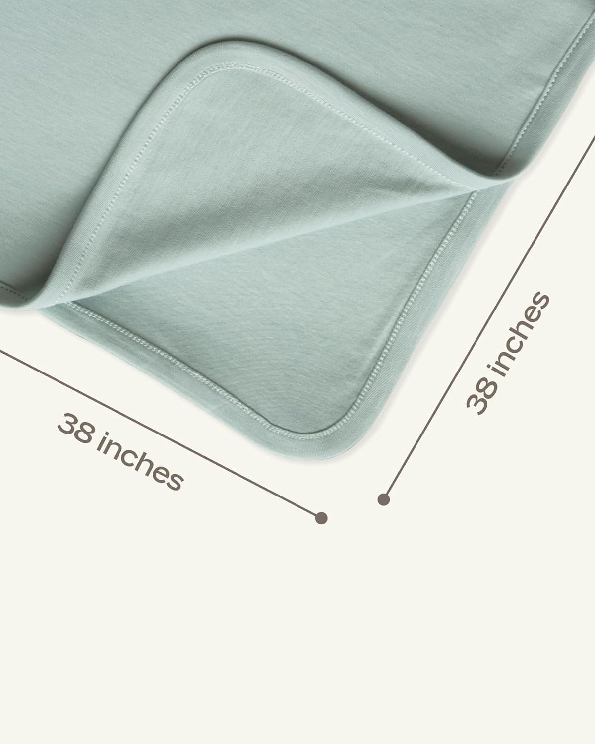 MON CHOU Premium Swaddle Blanket - 38 x 38 Inches Organic Cotton
