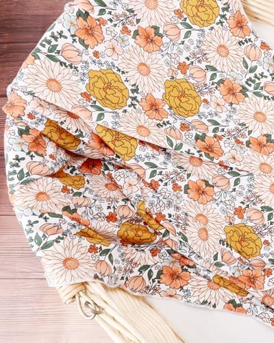 DRESHOW BQUBO Floral Swaddling Blanket Set for Newborns