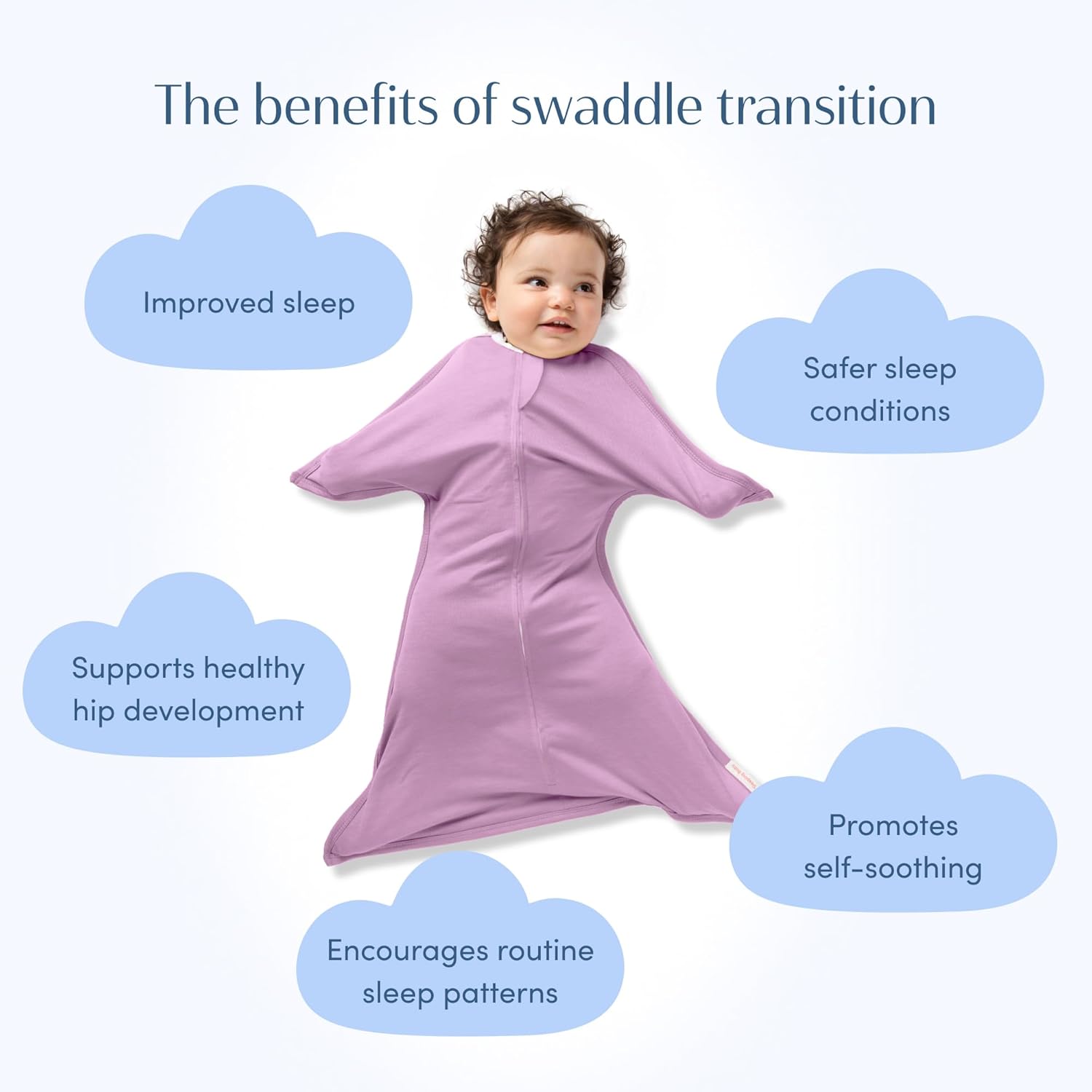 SleepingBaby Zipadee-Zip Transition Swaddle - 4-8 Month 1