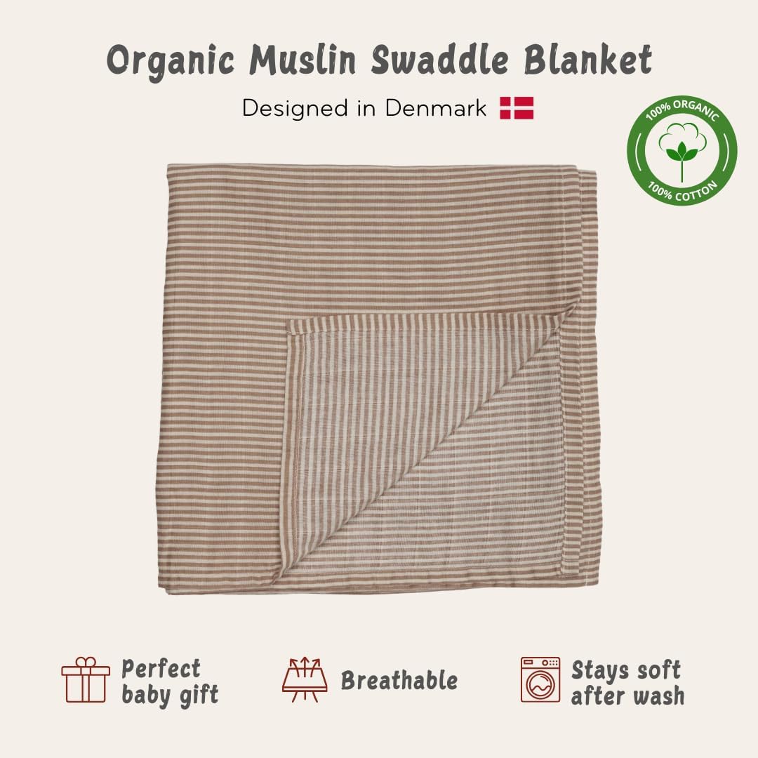 Huxie Swaddle - 100 Organic Cotton Muslin Blanket