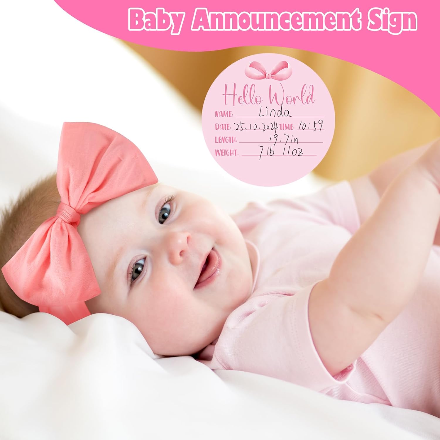 Preboun Monthly Milestone Blanket for Baby Girls 1