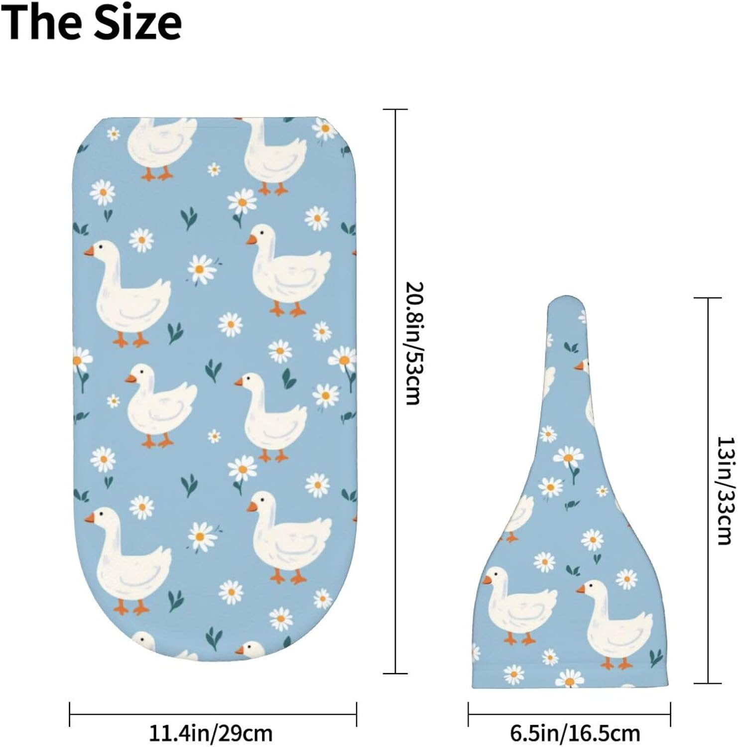 KiuLoam Cute White Geese Swaddle Blanket Set