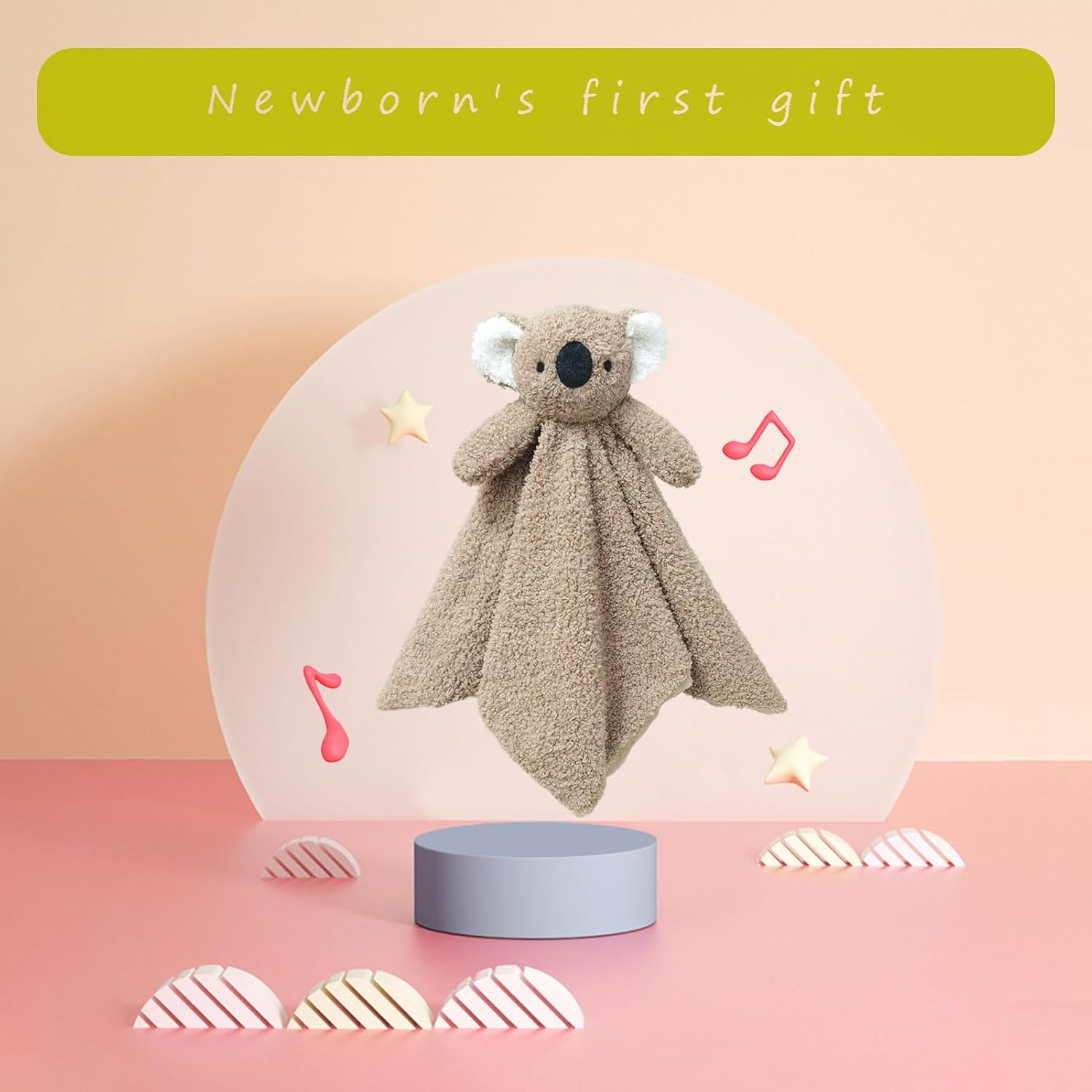 Doindute Baby Brown Koala Security Blanket 14 Inches