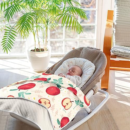 KICPOAY Swaddle Blanket 30x40 Inch Soft Cotton Breathable Muslin Baby Blanket