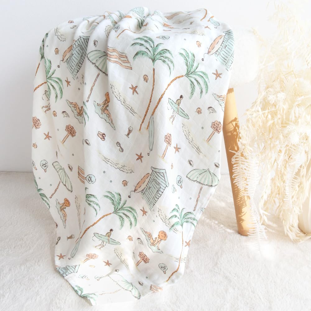 LifeTree Muslin Swaddle Blankets for Boys Girls