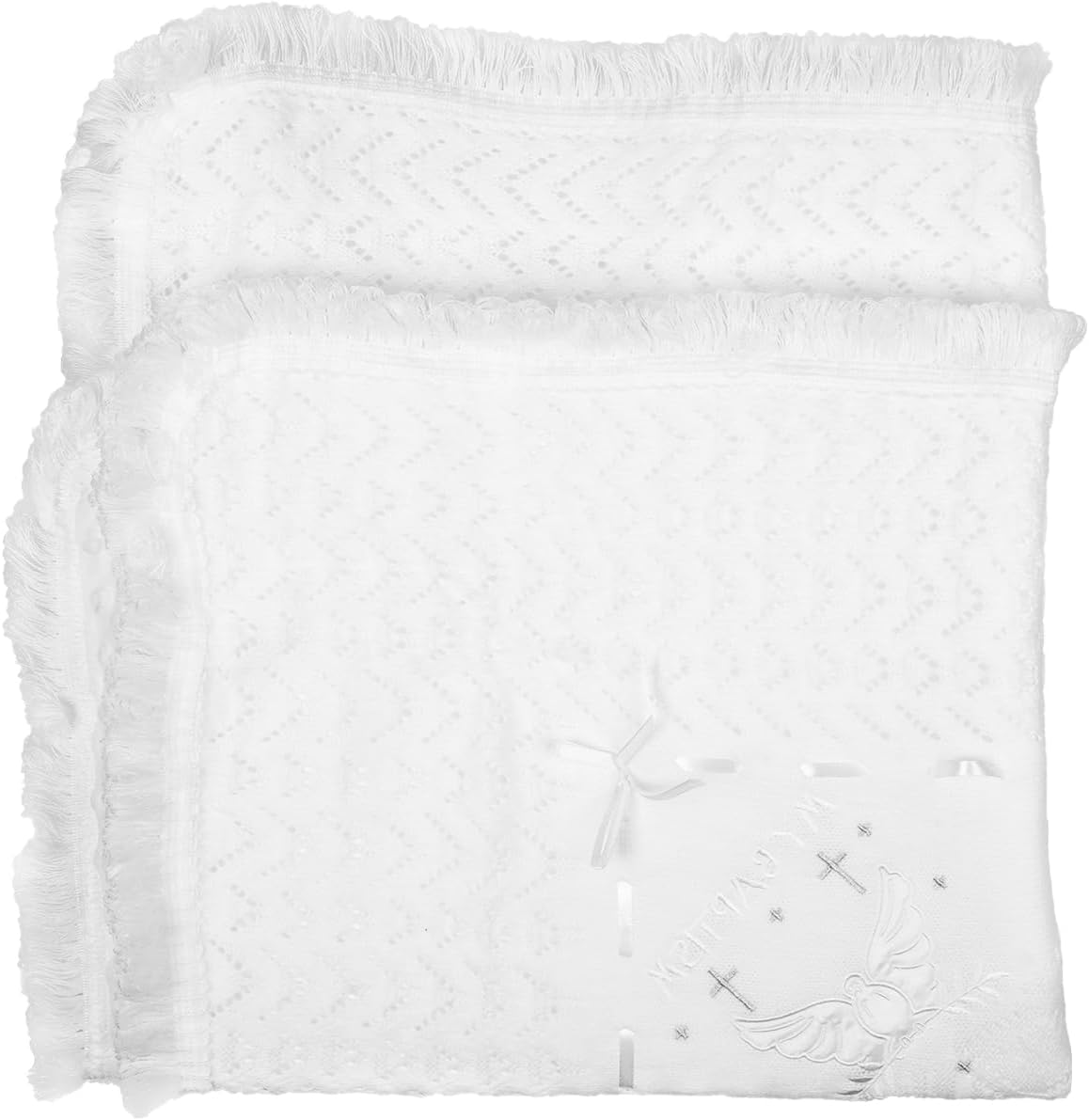 Runeaoys Baby Blanket Swaddle Shawl for Baptism Christening Gifts