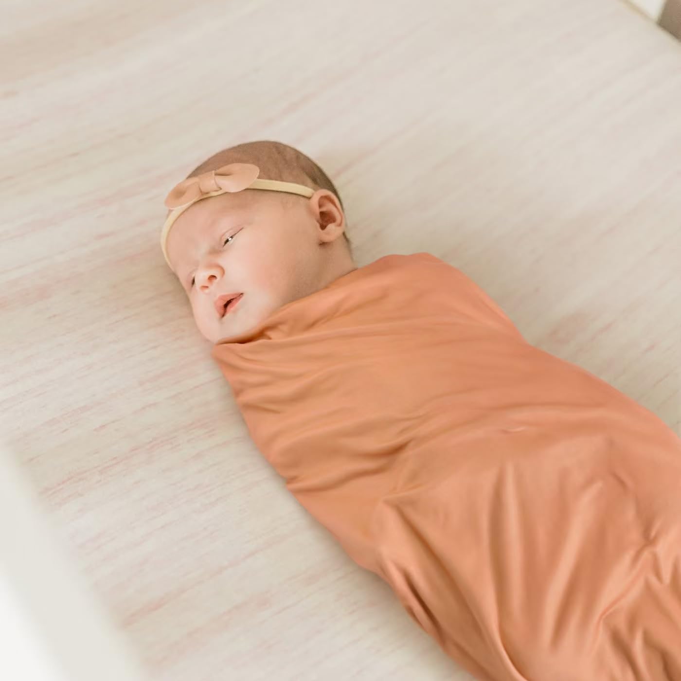 GRSSDER Baby Swaddle Blanket 2 Pack - Pink Rose Blush Flora