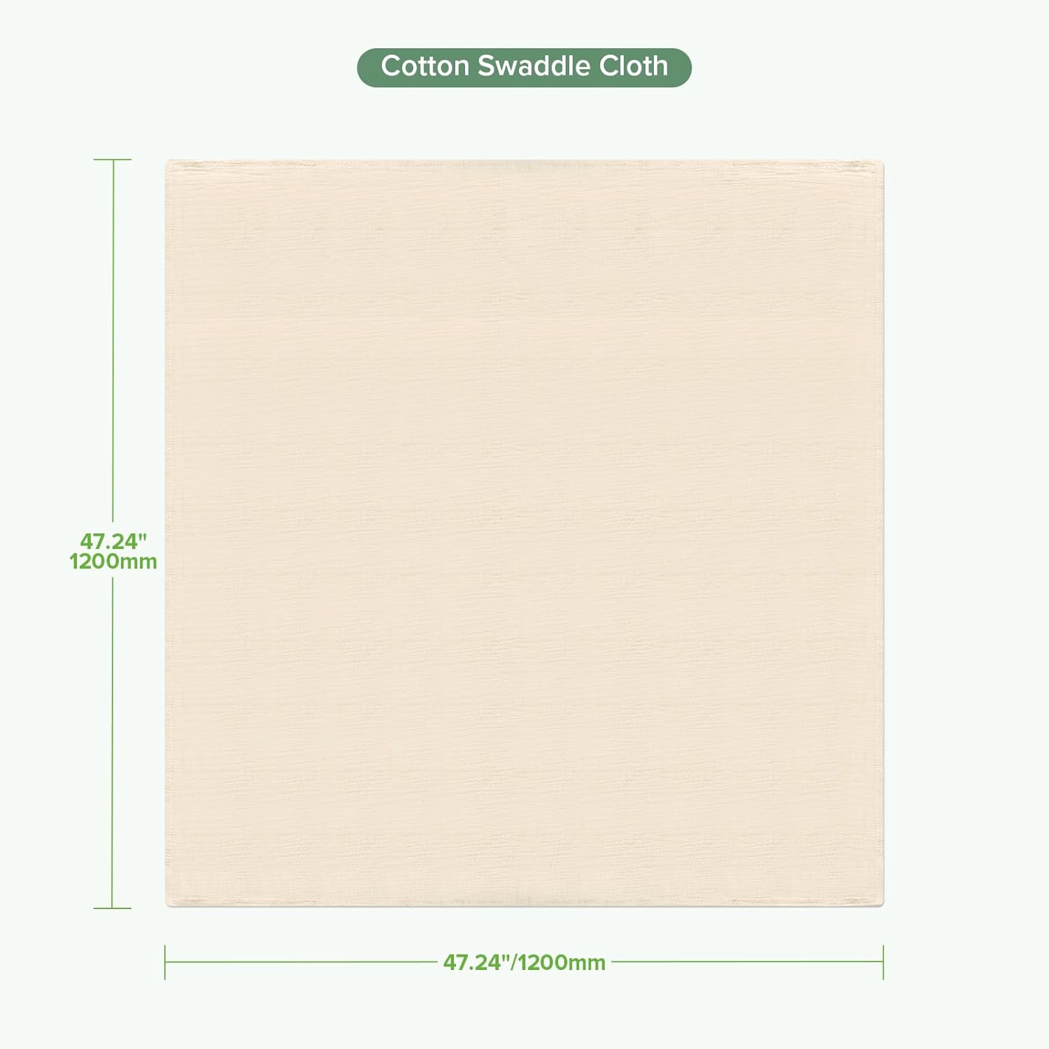 Haakaa Cotton Swaddle Blankets for Newborns