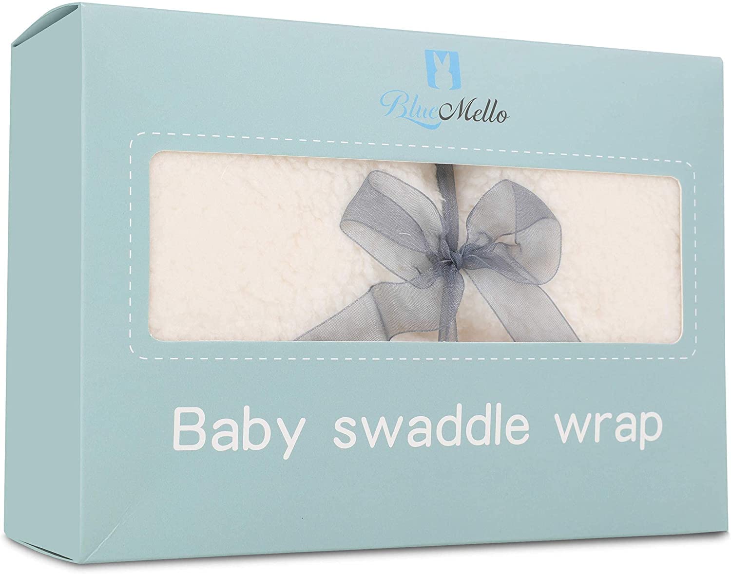 BlueMello Ultra-Soft Baby Bear Swaddle Blanket