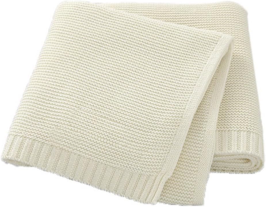 Personalized Embroidered Cotton Knitted Blanket for Baby