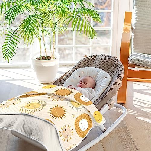 KICPOAY Swaddle Blanket - Soft Cotton Muslin Baby Blanket 30x40 Inch